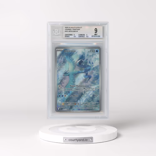 2025 Pokémon Jtg EN-Journey Together #161 Articuno - Illustration Rare (BGS 9 MINT)