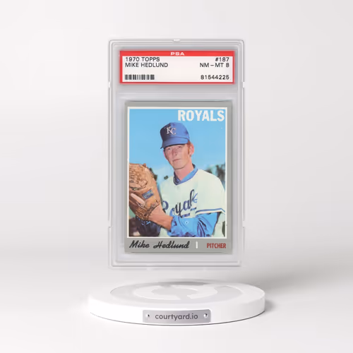 1970 Topps #187 Mike Hedlund (PSA 8 NM-MT)