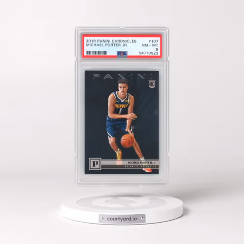 2018 Panini Chronicles #107 Michael Porter Jr. (PSA 8 NM-MT)