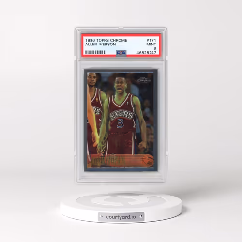 1996 Topps Chrome #171 Allen Iverson (PSA 9 MINT)