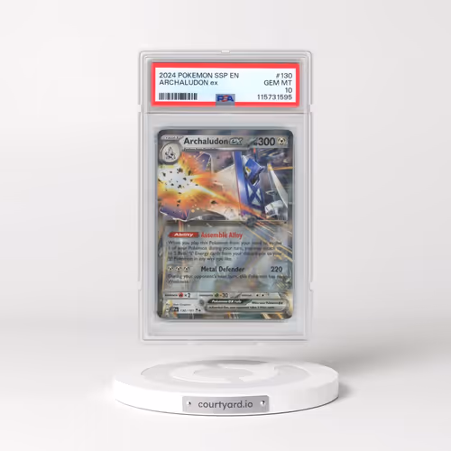 2024 Pokémon Ssp EN-Surging Sparks #130 Archaludon EX - Holo (PSA 10 GEM MINT)