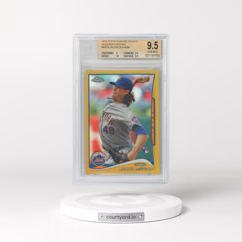 2014 Topps Chrome Update Gold Refractors #MB19 Jacob deGrom (BGS 9.5 GEM MINT)