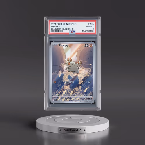 2024 Pokémon Ssp EN-Surging Sparks #205 Phanpy - Illustration Rare (PSA 8 NM-MT)