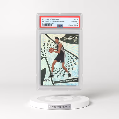 2023 Panini Revolution #104 Victor Wembanyama - Avalanche (PSA 8 NM-MT)
