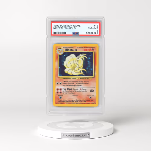 1999 Pokémon Game #12 Ninetales - Holo (PSA 8 NM-MT)
