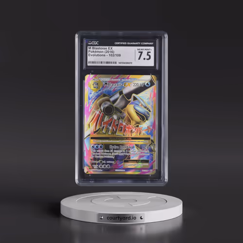 2016 Evolutions #102/108 M Blastoise EX - Ultra Rare Holo (CGC 7.5 NM+)