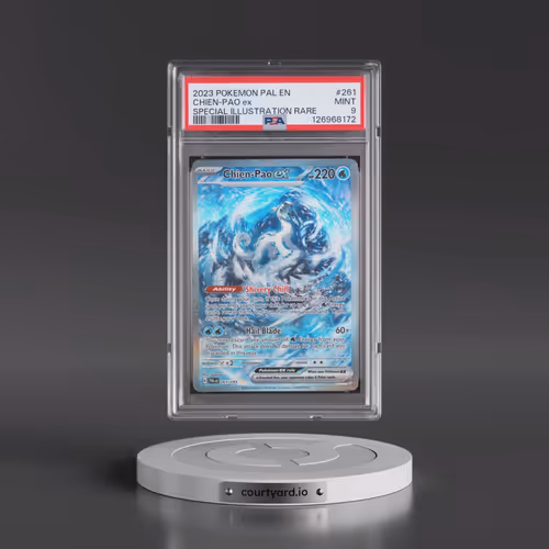 2023 Pokémon Pal EN-Paldea Evolved #261 Chien-Pao EX - Holo Special Illustration Rare (PSA 9 MINT)