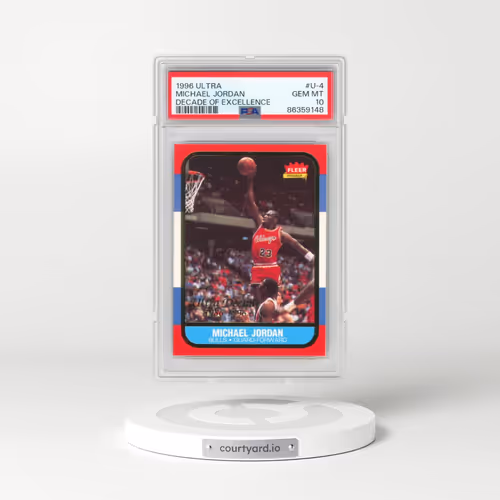 1996 Ultra Decade of Excellence #U-4 Michael Jordan (PSA 10 GEM MINT)