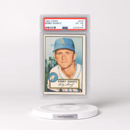 1952 Topps #219 Bobby Shantz (PSA 4 VG-EX)