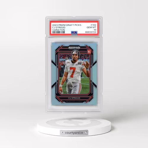 2023 Panini Prizm Draft Picks #102 CJ Stroud - Variation (PSA 10 GEM MINT)