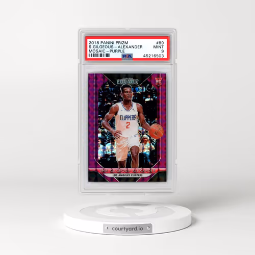 2018 Panini Prizm Mosaic #89 Shai Gilgeous-Alexander - Purple (PSA 9 MINT)