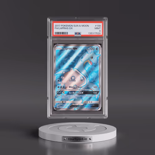 2017 Pokémon Sun & Moon #139 Lapras GX - Holo Full Art (PSA 9 MINT)