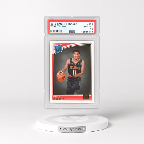 2018 Panini Donruss #198 Trae Young (PSA 10 GEM MINT)