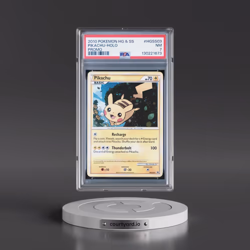 2010 Pokémon Heartgold & Soulsilver Promo #HGSS03 Pikachu - Holo (PSA 7 NM)