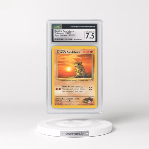 2000 Gym Heroes #72 Brock's Sandshrew (CGC 7.5 NM+)