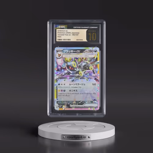 2024 High Class Pack: Terastal Fest ex - sv8a #093/187 Umbreon ex - Holo (CGC 10 PRISTINE)