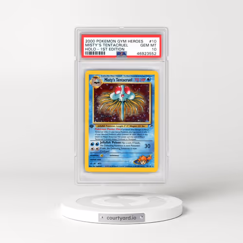 2000 Pokémon Gym Heroes #10 Misty's Tentacruel - 1st Edition Holo (PSA 10 GEM MINT)