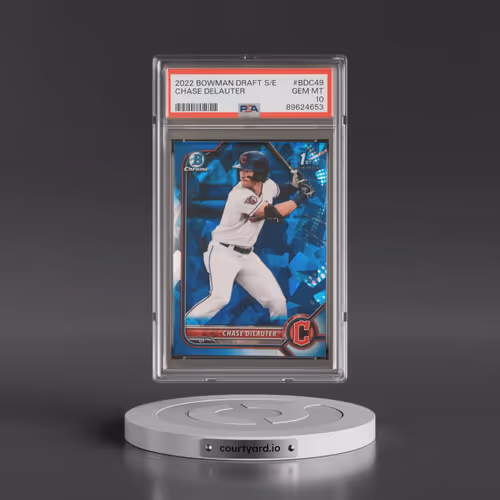 2022 Bowman Draft Chrome Sapphire Edition #BDC49 Chase Delauter (PSA 10 GEM MINT)