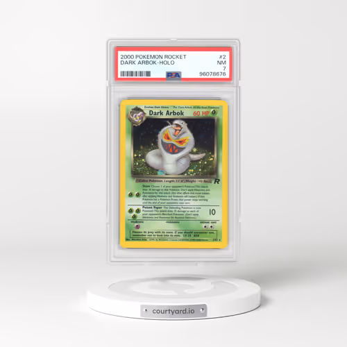 1999 Team Rocket #2 Dark Arbok - Holo (PSA 7 NM)