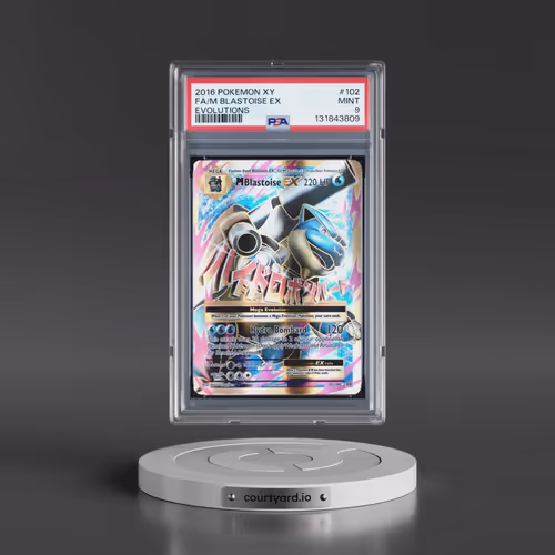 2016 Pokémon XY Evolutions #102 M Blastoise EX - Holo Full Art (PSA 9 MINT)