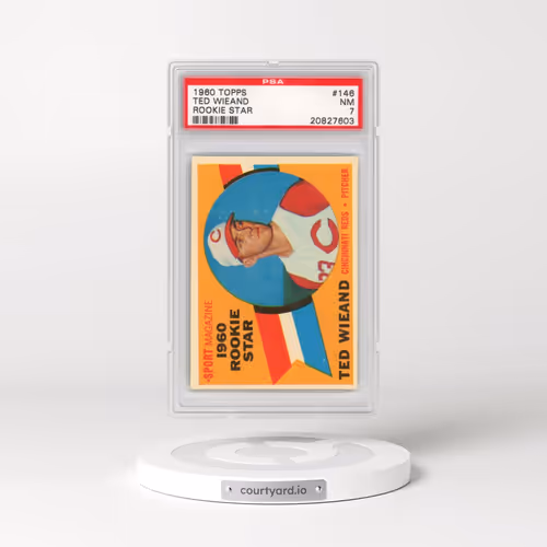 1960 Topps #146 Ted Wieand - Rookie Star (PSA 7 NM)