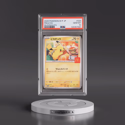 2025 Pokémon M-P Promo #020 Pikachu - McDonald's (PSA 10 GEM MINT)