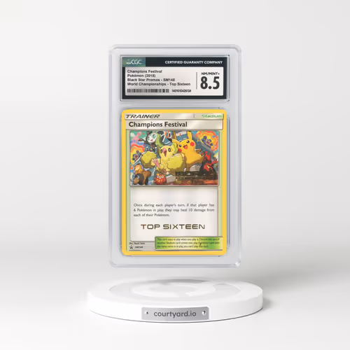 2018 Sun & Moon Promos #SM148 Champions Festival (CGC 8.5 NM-MT+)