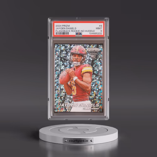 2024 Panini Prizm Prizm Flashback Rookie #8 Jayden Daniels - No Huddle (PSA 9 MINT)