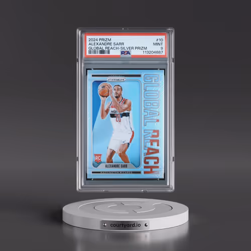 2024 Panini Prizm Global Reach #10 Alexandre Sarr - Silver Prizm (PSA 9 MINT)