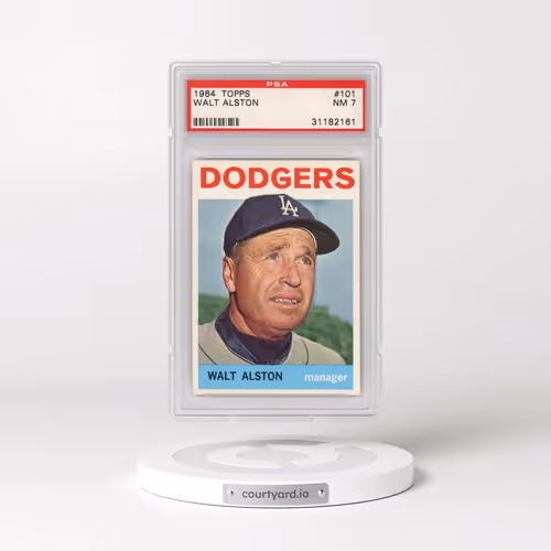 1964 Topps #101 Walt Alston (PSA 7 NM)