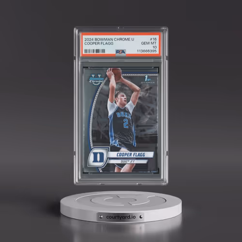 2024 Bowman Chrome University #16 Cooper Flagg (PSA 10 GEM MINT)