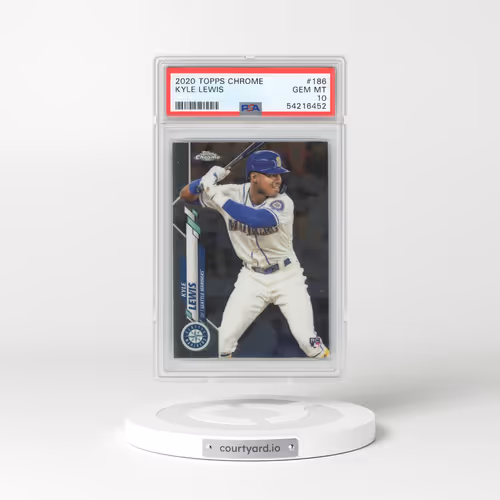2020 Topps Chrome #186 Kyle Lewis (PSA 10 GEM MINT)