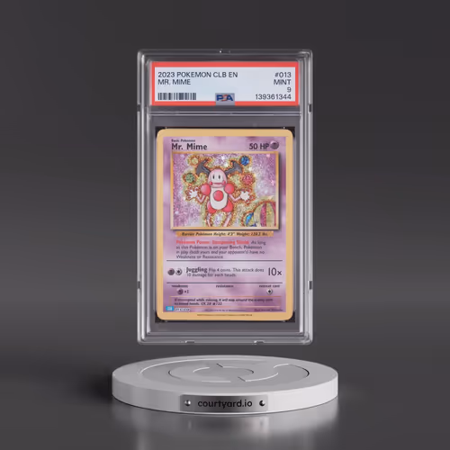 2023 Pokémon Clb-Trading Card Game Classic Blastoise & Suicune EX Deck #013 Mr. Mime (PSA 9 MINT)