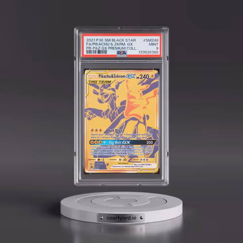 2021 Pokémon SM Black Star Promo #SM248 Pikachu & Zekrom GX - Holo Full Art Pikachu & Zekrom GX Prem