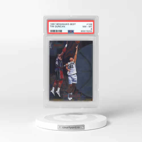 1997 Bowman's Best #106 Tim Duncan (PSA 8 NM-MT)