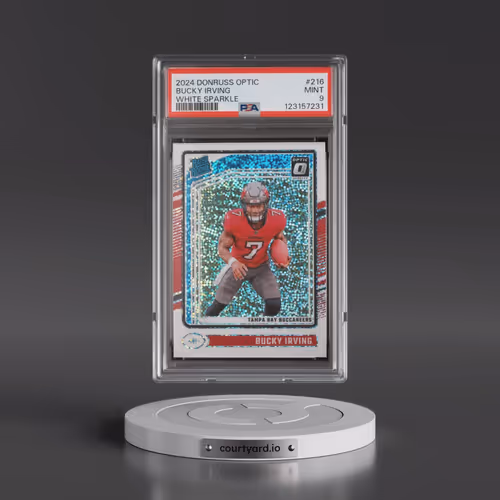 2024 Panini Donruss Optic #216 Bucky Irving - White Sparkle (PSA 9 MINT)