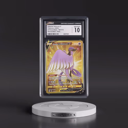 2022 Brilliant Stars #181/172 Galarian Articuno V - Holo Secret (CGC 10 GEM MINT)
