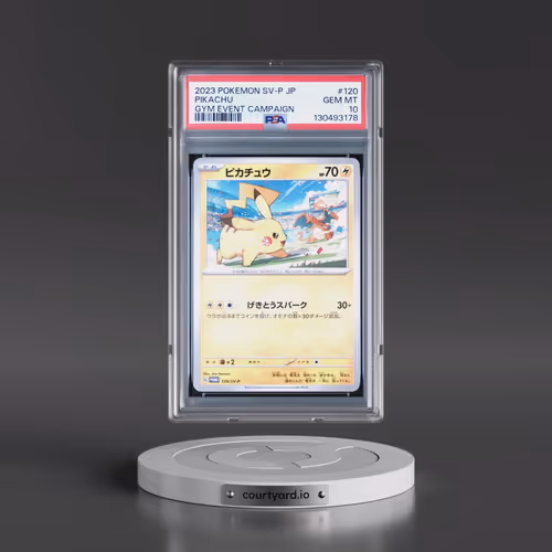 2023 Pokémon SV-P Promo #120 Pikachu - Gym Event Campaign (PSA 10 GEM MINT)