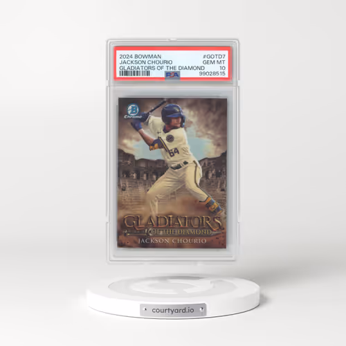 2024 Bowman Gladiators of the Diamond #GOTD7 Jackson Chourio (PSA 10 GEM MINT)