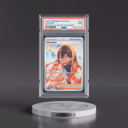 2024 Pokémon Twm EN-Twilight Masquerade #217 Carmine - Special Illustration Rare (PSA 9 MINT)