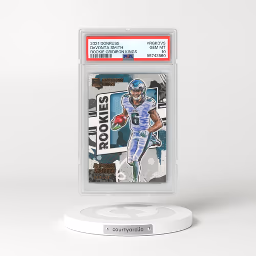 2021 Panini Donruss Rookie Gridiron Kings #RGKDVS DeVonta Smith (PSA 10 GEM MINT)
