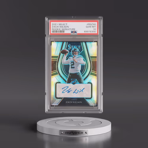 2021 Panini Select Rookie Signatures #RSZWI Zach Wilson (PSA 10 GEM MINT)