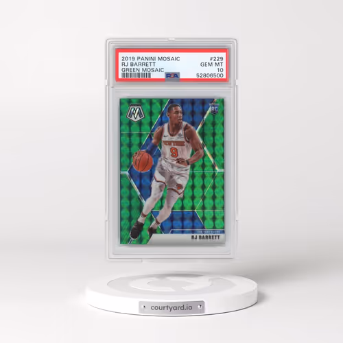2019 Panini Mosaic #229 RJ Barrett - Green Mosaic (PSA 10 GEM MINT)