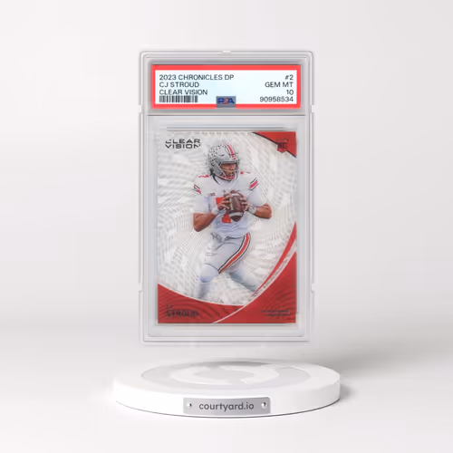 2023 Panini Chronicles Draft Picks Clear Vision #2 CJ Stroud (PSA 10 GEM MINT)