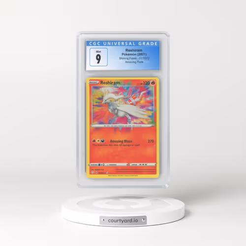 2021 Shining Fates #017/072 Reshiram - Amazing Rare (CGC 9 MINT)