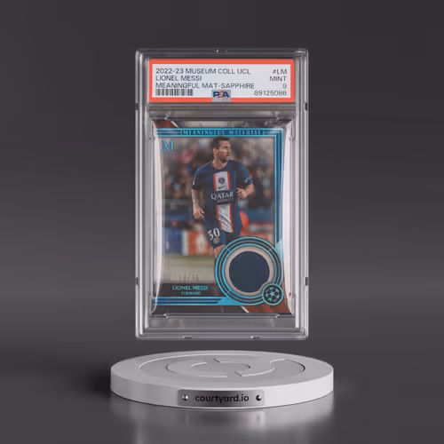 2022-23 Topps Museum Collection UEFA Champions League Meaningful Material Relics #LM Lionel Messi -