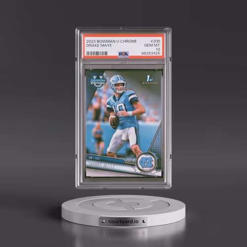 2023 Bowman University Chrome #200 Drake Maye (PSA 10 GEM MINT)