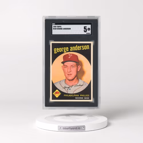1959 Topps #338 George Anderson (SGC 5 EX)