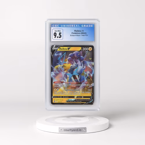2022 Brilliant Stars #048/172 Raikou V - Holo (CGC 10 GEM MINT)