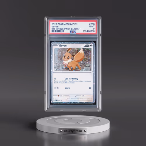 2025 Pokémon Svp EN-SV Black Star Promo #200 Eevee - Destined Rivals Single Pack Blister (PSA 9 MINT